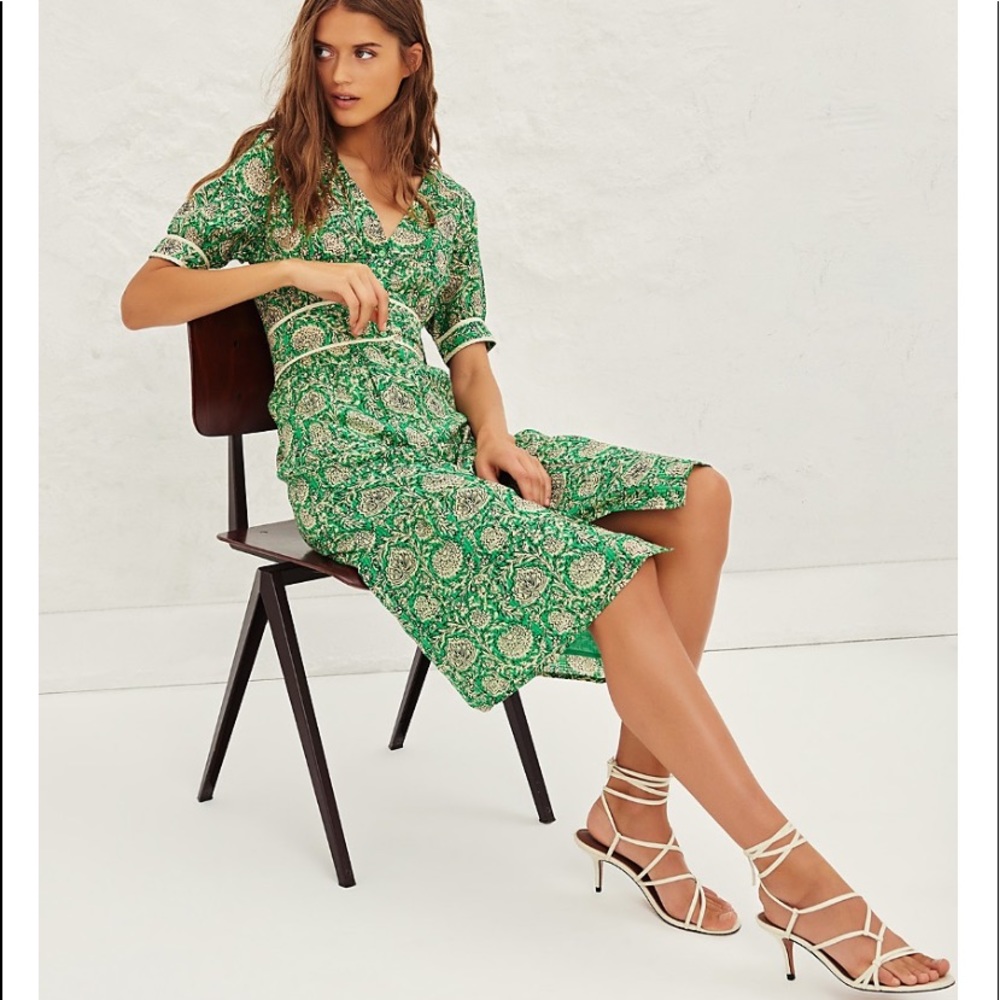 BA&SH Plume midi dress, brand new with tag